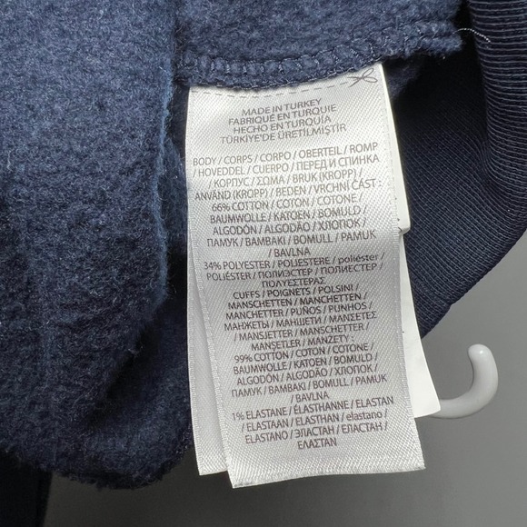 Polo Ralph Lauren Kids Navy Blue Polo Bear Teddy Holiday Sweatshirt Size 5 - Picture 5 of 6